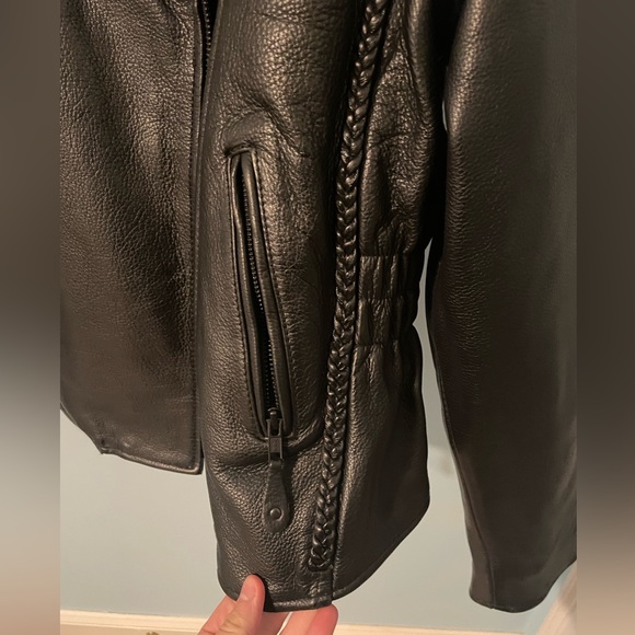 100% Genuine Leather Vintage First Classics Motorcycle Riding Jacket - Picture 3 of 8